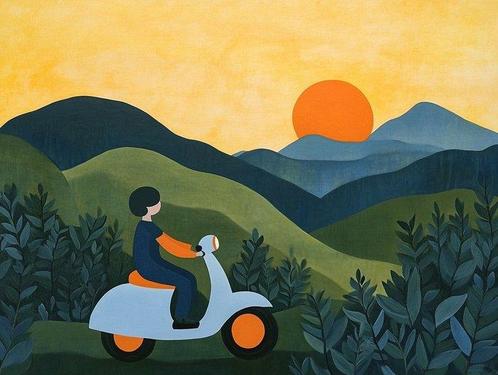 The RodriGuez (R&G) - Ruta al Atardecer - XXL - NO Reserve, Antiek en Kunst, Kunst | Designobjecten