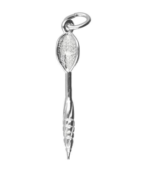 Zilveren Dartpijl ketting hanger - middel, Sieraden, Tassen en Uiterlijk, Kettinghangers, Verzenden