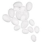 Plastic eieren, 3, 8 cm, wit, zak à 50 st. (iets kleiner), Hobby en Vrije tijd, Nieuw, Ophalen of Verzenden
