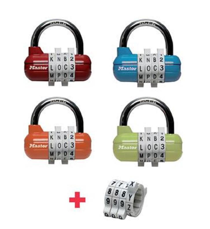 Hangslot cijferslot cijfer-letter combinatie, Masterlock..., Huis en Inrichting, Kasten | Roldeurkasten en Archiefkasten