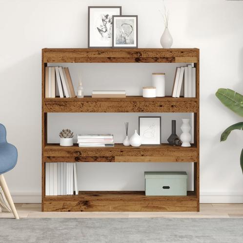 vidaXL Boekenkast/Room Divider - Rustiek Hout - 100x30x103cm, Huis en Inrichting, Kasten | Boekenkasten, Nieuw, Overige houtsoorten