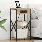 vidaXL Bedside kasten 2 pcs Sonoma eiken 41 x 31 x 76 cm, Verzenden, Nieuw, Hout, Minder dan 45 cm