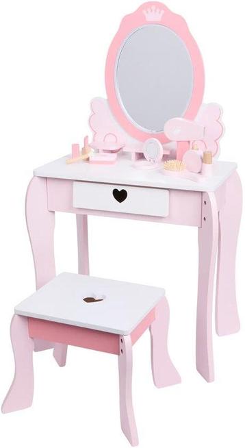 MiniMatters Houten Kaptafel - Roze beschikbaar voor biedingen
