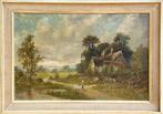 Walter Waller Cuffyn (1845-1898) - Rural Landscape With, Antiek en Kunst, Kunst | Schilderijen | Klassiek