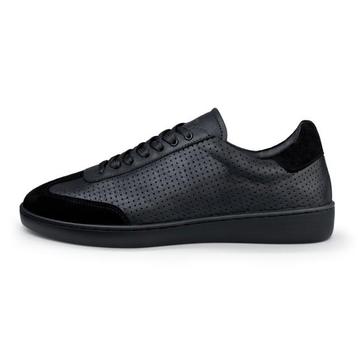 Anna Kern 7430 Zwarte Nappa Leer Sneakers met volledige zool beschikbaar voor biedingen
