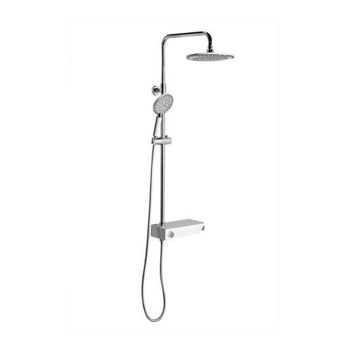 Regendoucheset Opbouw Sapho Liam Thermostaatkraan Ø 22.5 cm, Doe-het-zelf en Verbouw, Sanitair, Kraan, Nieuw, Chroom, Ophalen of Verzenden