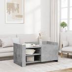 vidaXL Salontafel 100x50x50 cm bewerkt hout betongrijs, Huis en Inrichting, Tafels | Salontafels, Verzenden, Nieuw, Overige houtsoorten