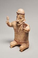 Precolumbiaans - Jalisco Keramisch Muzikanten Figuur Met