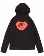 NIKE Girls Graphic Hoodie Jumper 10-11 Years Medium Black, Verzenden, Nieuw