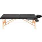 2 zones massagetafel-set met 5 cm matras, rolkussens en hout, Nieuw, Verzenden