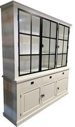 Buffetkast Soest wit met stalen deuren 200cm, Ophalen of Verzenden, Nieuw