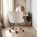Bureaustoel Stella fluweel, gestoffeerd, dubbele wielen - cr, Verzenden, Nieuw