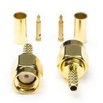 SMA connector (Mannelijk, Verguld, 2 stuks), Verzenden, Nieuw
