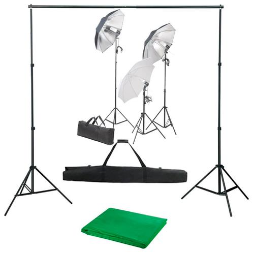 vidaXL Fotostudioset met verlichtingsset en achtergrond, Audio, Tv en Foto, Fotografie | Fotostudio en Toebehoren, Nieuw, Verzenden