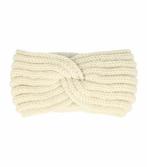 Haarband Winter Twist Knitted Creme - Gebreide Haarband, Nieuw