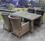 Marina Bergamo dining tuinset 180x100xH76 cm 5-delig grijs, Tuin en Terras, Tuinsets en Loungesets, Ophalen of Verzenden, Nieuw