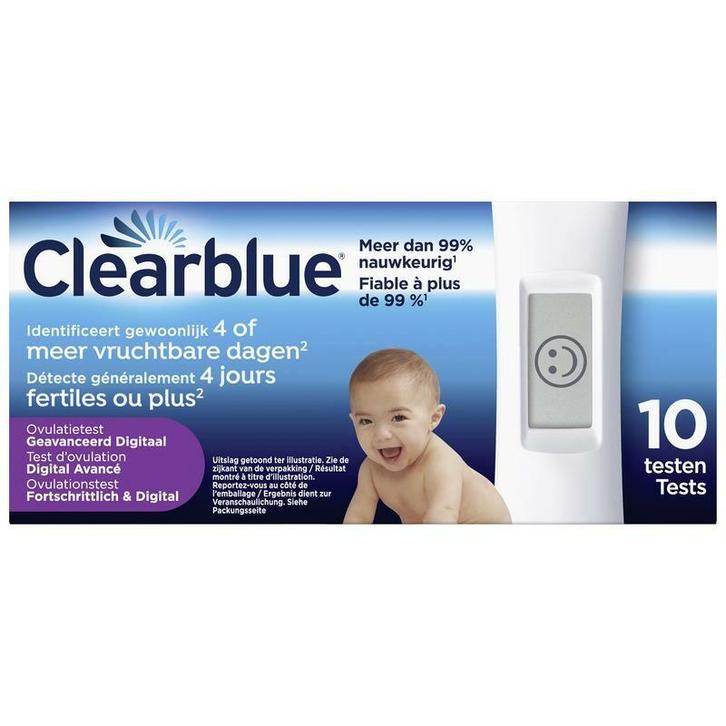 Clearblue Ovulatietest 4 dagen 10 stuks, Diversen, Verpleegmiddelen, Nieuw, Verzenden