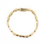 8 Krt. Bismarck schakel armband | 18,5 cm (gouden armband), Sieraden, Tassen en Uiterlijk, Antieke sieraden, Ophalen of Verzenden