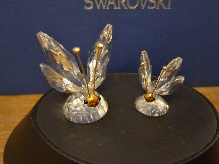 Swarovski - Beeldje - Vlinder groot en klein - Kristal, Antiek en Kunst, Curiosa en Brocante