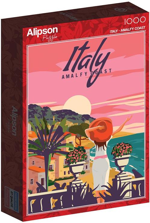 Italy Amalfy Coast - Poster Collection Puzzel (1000 stukjes), Hobby en Vrije tijd, Denksport en Puzzels, Nieuw, Verzenden