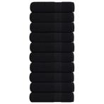 Zwarte Douchehanddoeken 10-Pack | Tweedekansje | 57% Off, Ophalen of Verzenden, Nieuw, Zwart, Handdoek