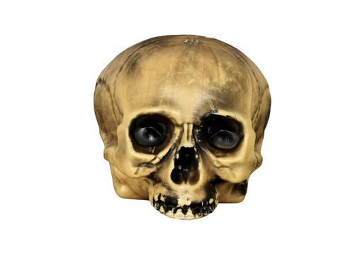 Halloween Half Schedel 20cm, Hobby en Vrije tijd, Feestartikelen, Nieuw, Verzenden