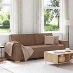 vidaXL 3-zitsbank Bruin 180 cm Stof, Verzenden, Nieuw, Driepersoons, Stof