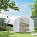 TRUUSK Kas 6 X 3 X 2 M Foliekas Met 8 Ramen & Deur, Oprolbar, Tuin en Terras, Verzenden, Nieuw