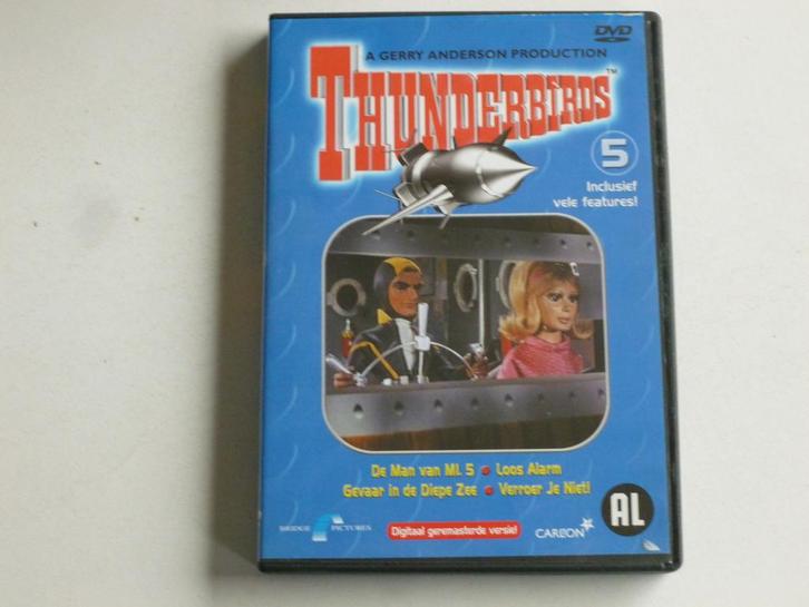 Thunderbirds deel 5 (DVD), Cd's en Dvd's, Dvd's | Klassiekers, Zo goed als nieuw, Verzenden