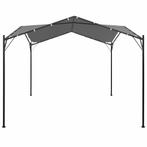 Tuinpaviljoen gazebo 4x4 m antraciet (Goedkope Partytent), Verzenden, Nieuw, 2 meter of meer, Partytent