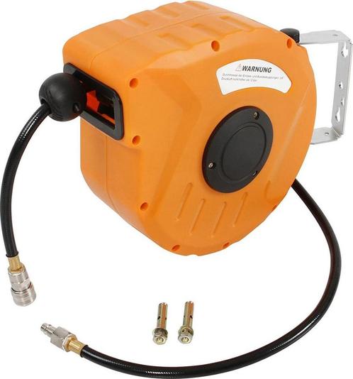 Persluchtslanghaspel - Automatische oproller - 10 m, Tuin en Terras, Tuinslangen, Nieuw, Verzenden