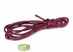 Waxkoord 1.5 mm Bordeaux-Bruin 1,2 mtr., Verzenden, Nieuw