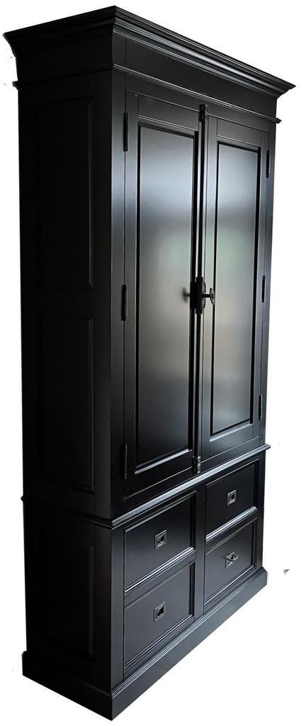 Buffetkast zwart Zeist 120 x 240cm dichte deuren, Huis en Inrichting, Kasten | Buffetkasten, Ophalen of Verzenden