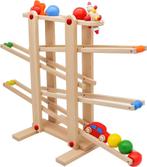 Kogelbaan van hout - beukenhout, incl. 4 ballen, rolkasper,, Verzenden, Nieuw