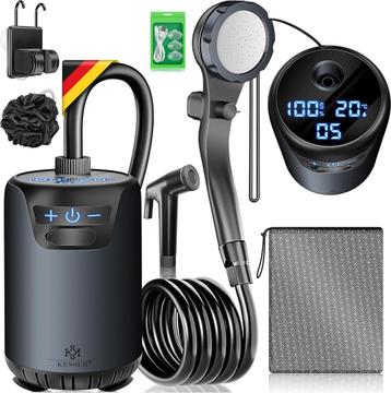 KESSER® Campingdouche, zonnedouche met pomp en oplaadbare ac beschikbaar voor biedingen