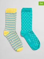 SALE -34% | Gant 2-delige set: sokken turquoise/geel | OP=OP, Kleding | Dames, Sokken en Kousen, Nieuw, Verzenden