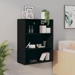 vidaXL Hangkast 69,5x32,5x90 cm zwart, Huis en Inrichting, Verzenden, Nieuw, 50 tot 100 cm, Minder dan 100 cm