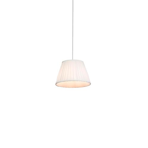 Retro hanglamp crème 25 cm - Plisse, Huis en Inrichting, Lampen | Hanglampen, Nieuw, Overige materialen, 75 cm of meer