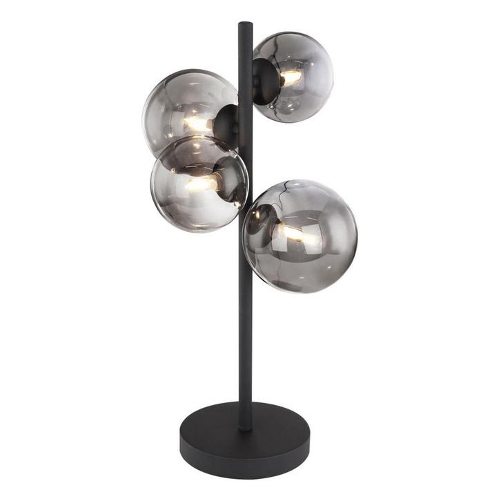 Tafellamp RIHA Matt zwart G9 Metaal ø23.0cm H:51.0cm, Huis en Inrichting, Lampen | Tafellampen, Nieuw, Metaal, Ophalen of Verzenden