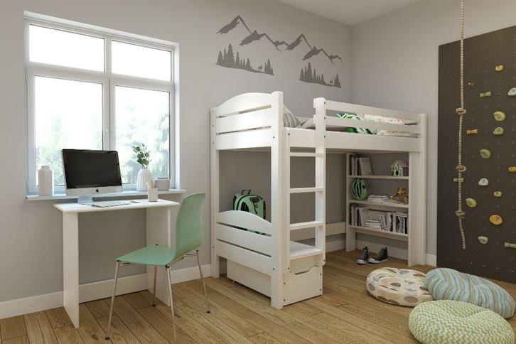 Rockwood® Hoogslaper Pepijn Wit, Kinderen en Baby's, Kinderkamer | Stapelbedden en Hoogslapers, Hoogslaper, Nieuw, Ophalen of Verzenden