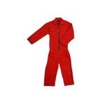 Kinderoverall rood met rits maat 92, Nieuw, Verzenden