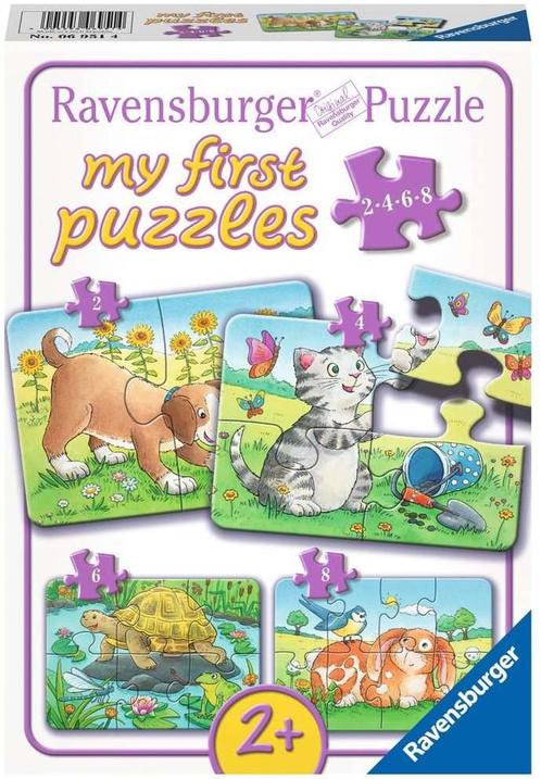 My First Puzzle - Schattige huisdieren Puzzel (4 in 1) |, Kinderen en Baby's, Speelgoed | Kinderpuzzels, Nieuw, Verzenden