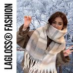 Gebreide Dames Sjaal met Kwastjes - Winter Sjaal - 220 x 30, LaGloss, Verzenden, Nieuw, Sjaal