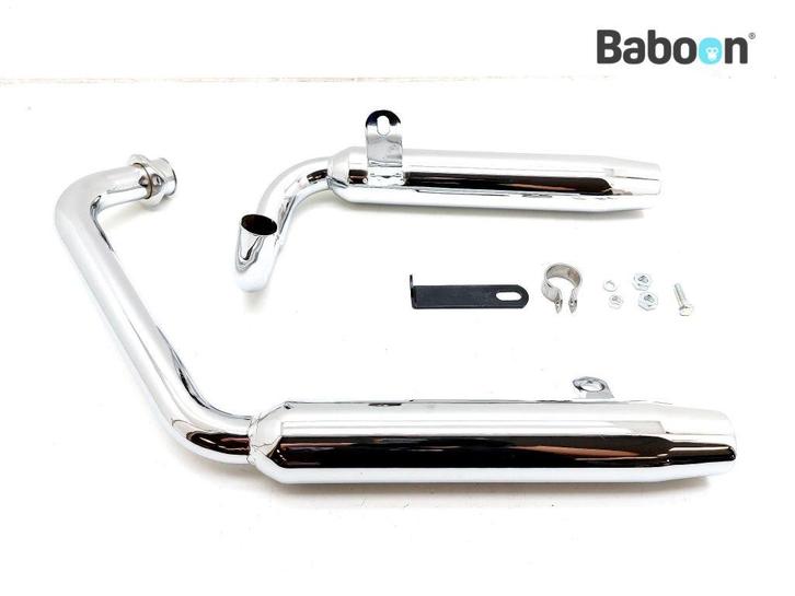 Uitlaatdemperset Sport Yamaha XV 500 Virago 1983-1986 (XV500, Motoren, Onderdelen | Yamaha, Gebruikt, Verzenden