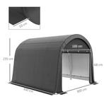 TRUUSK Folie Tuinhuis 3x3m Tuinhuis Met UV-bescherming, Wate, Verzenden, Nieuw