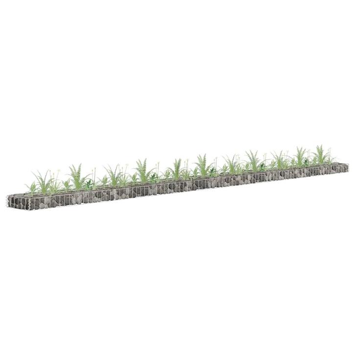 vidaXL Gabion plantenbak verhoogd 450x30x10 cm, Tuin en Terras, Bloembakken en Plantenbakken, 100 cm of meer, Nieuw, Metaal, Minder dan 30 cm