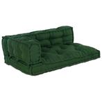 vidaXL Pallet Sofa Kussen 3 pcs Groen Stof, Huis en Inrichting, Verzenden, Nieuw, Groen