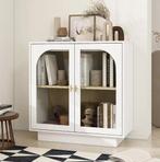 Witte Houten Kledingkast met 2 Deuren en Lades 79×35×80 cm, Verzenden, Nieuw