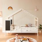 Kinderbed Lorenskog huisbed met matras 200x90 cm wit [en.cas, Verzenden, Nieuw