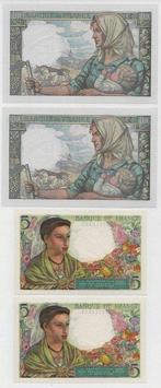 Frankrijk. - 2 x 5 and 2 x 10 Francs - 1942/1943 -, Postzegels en Munten, Munten | Nederland